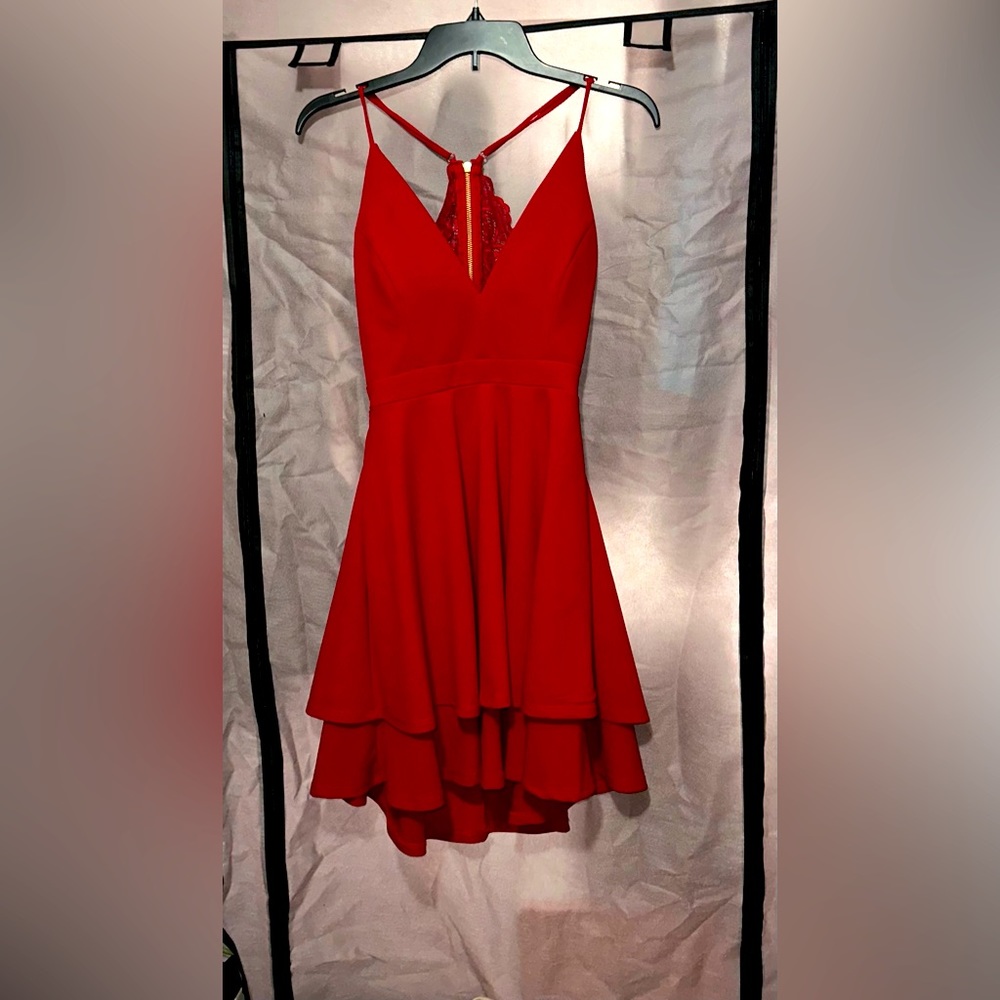Red mini dress/homecoming dress